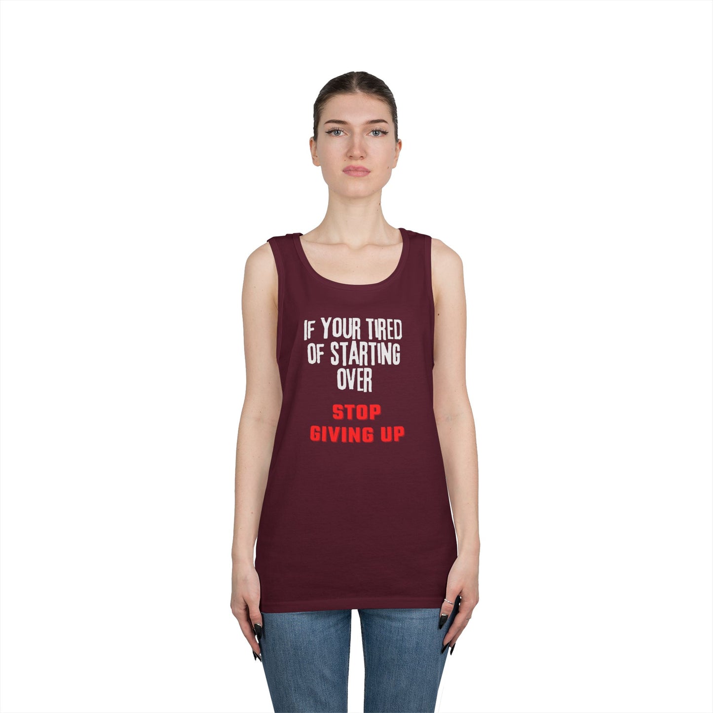 Stop Giving Up (W) Tank Top