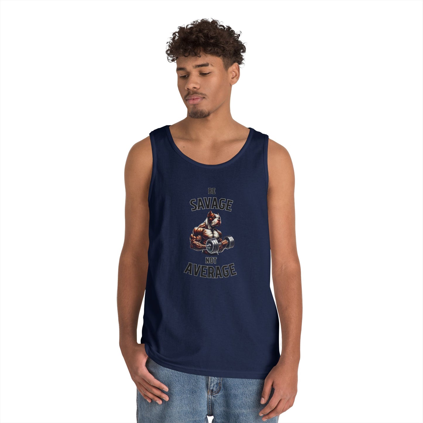 Be Savage Not Average Pit Bull Tank Top
