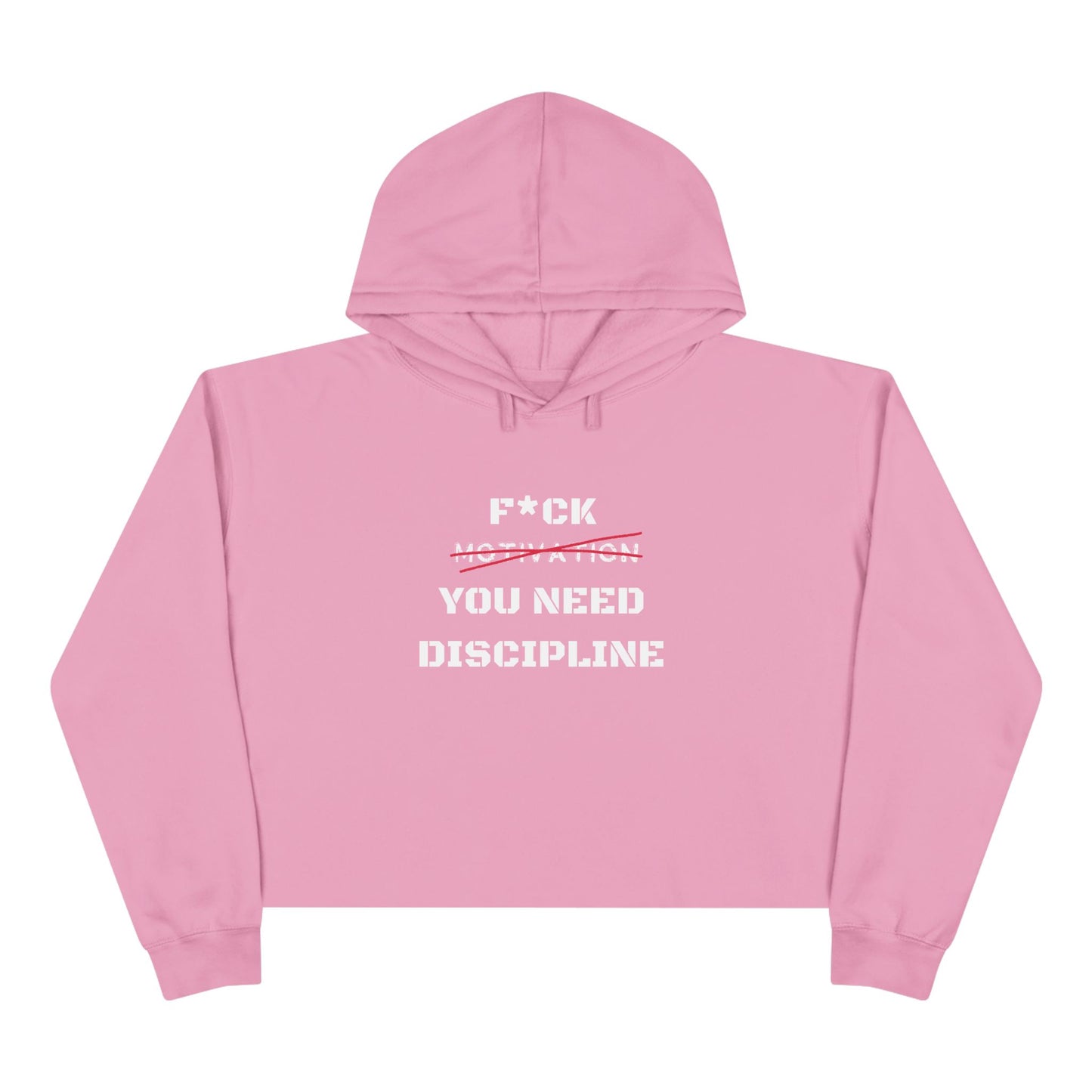 Motivation Crop Hoodie