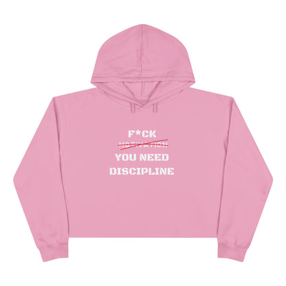 Motivation Crop Hoodie