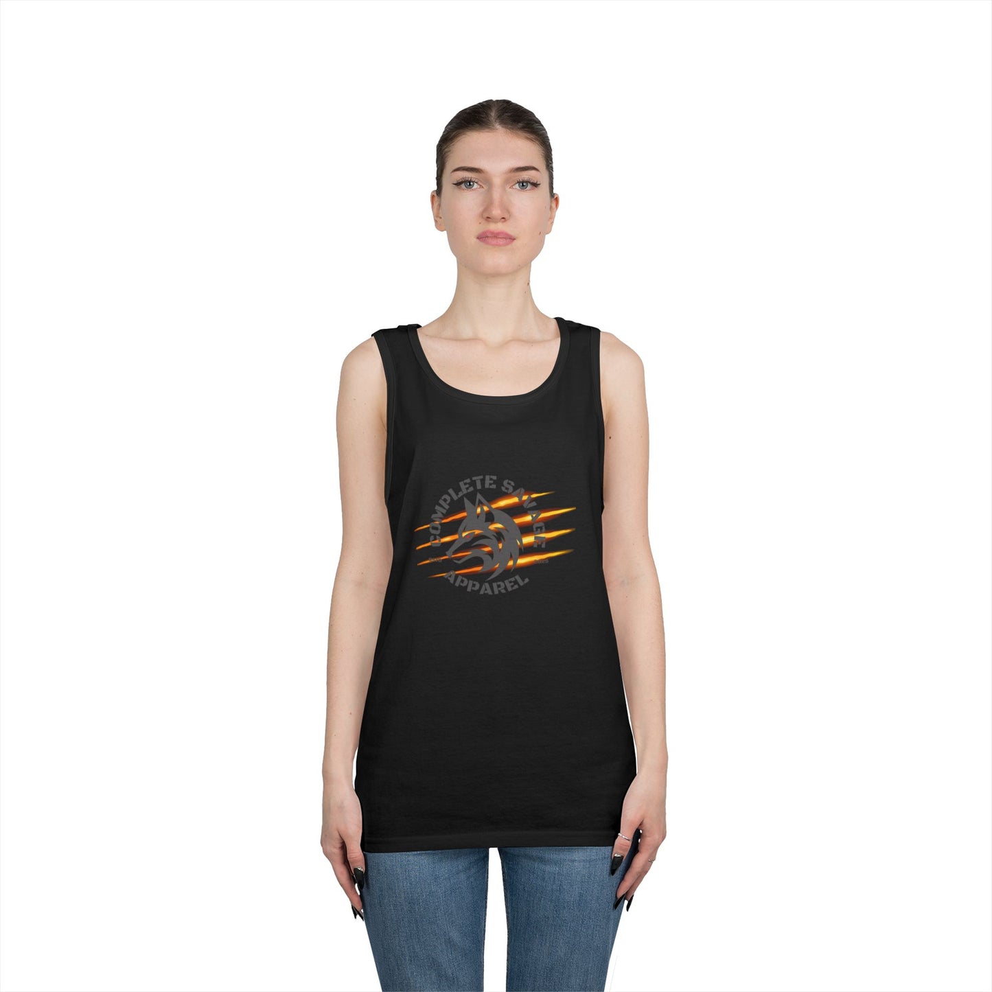 Big Logo Grey Tank Top