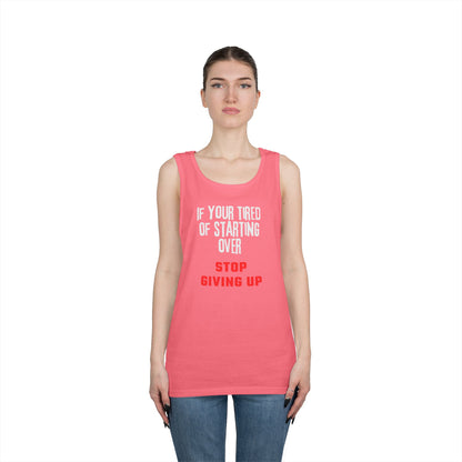 Stop Giving Up (W) Tank Top