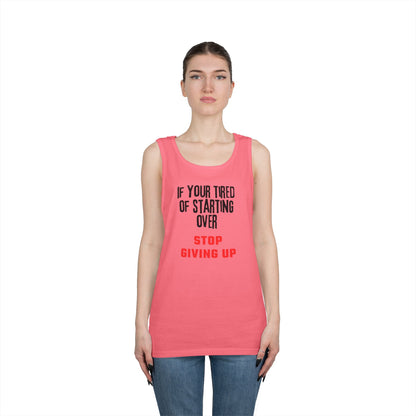 Stop Giving Up (B) Tank Top