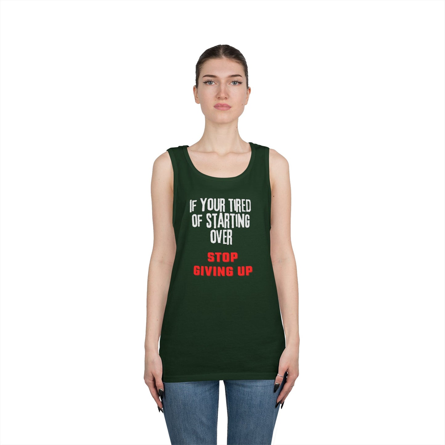 Stop Giving Up (W) Tank Top