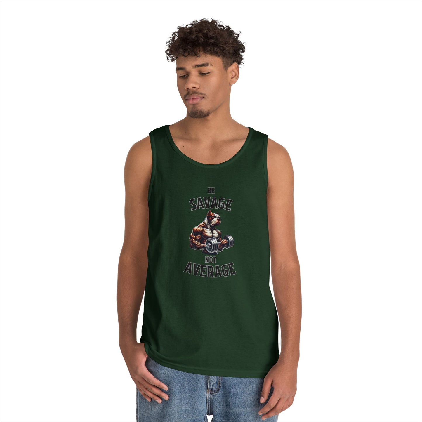 Be Savage Not Average Pit Bull Tank Top