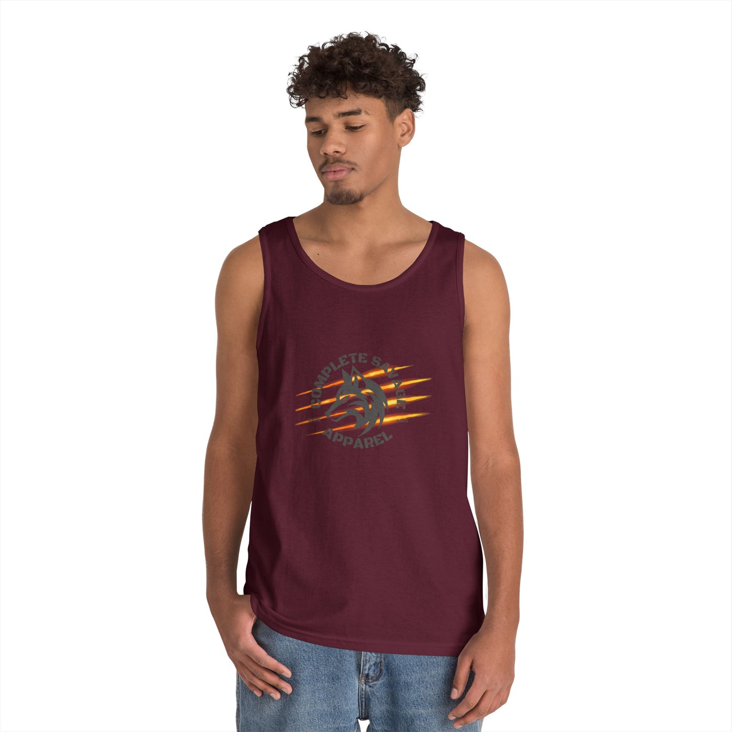 Big Logo Grey Tank Top