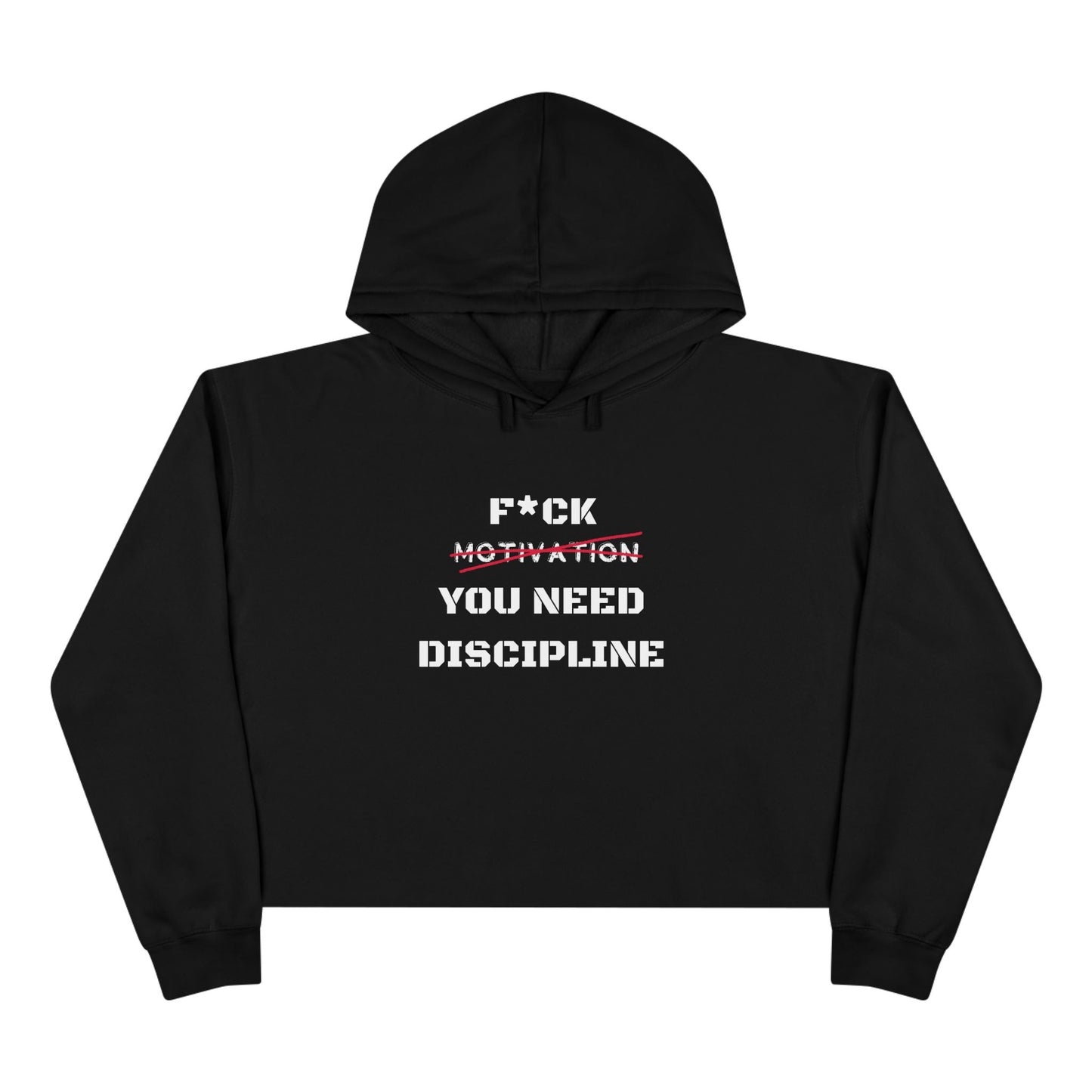 Motivation Crop Hoodie
