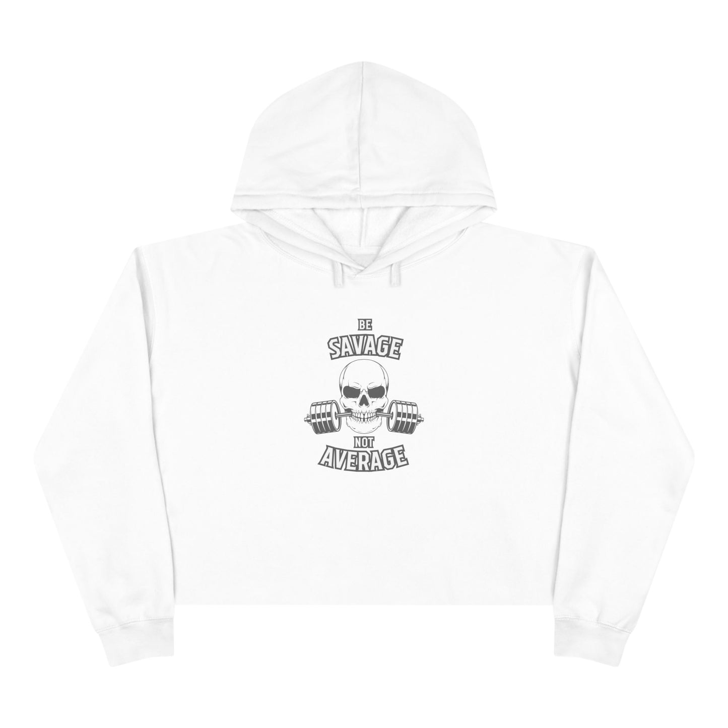 Savage Not Average Crop Hoodie