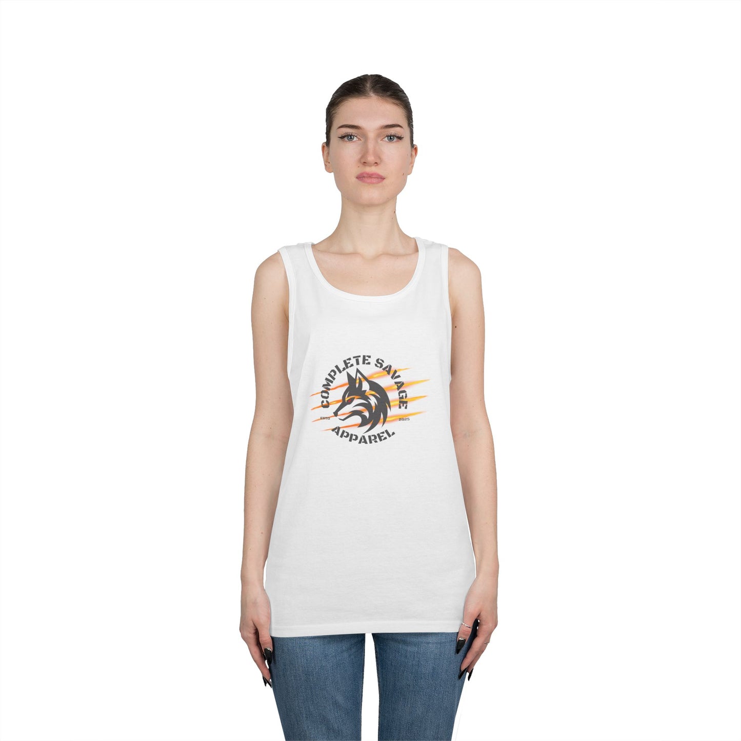 Big Logo Grey Tank Top