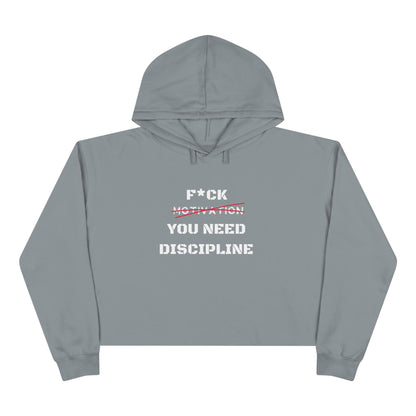 Motivation Crop Hoodie