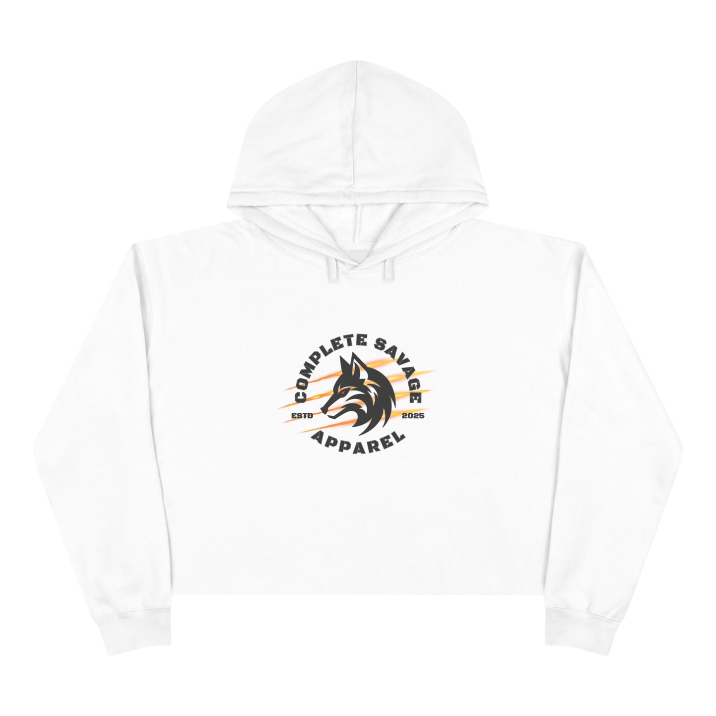 Big Logo Crop Hoodie