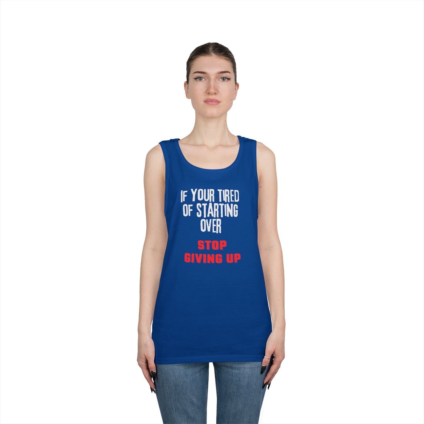 Stop Giving Up (W) Tank Top