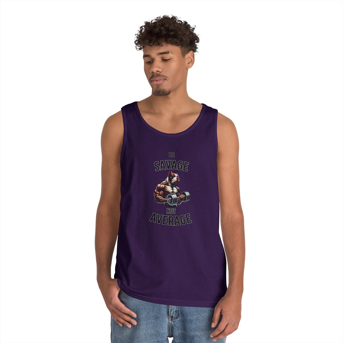 Be Savage Not Average Pit Bull Tank Top