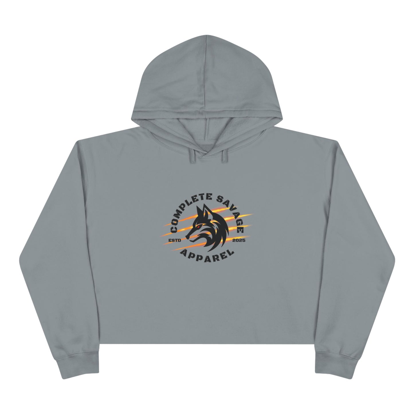 Big Logo Crop Hoodie