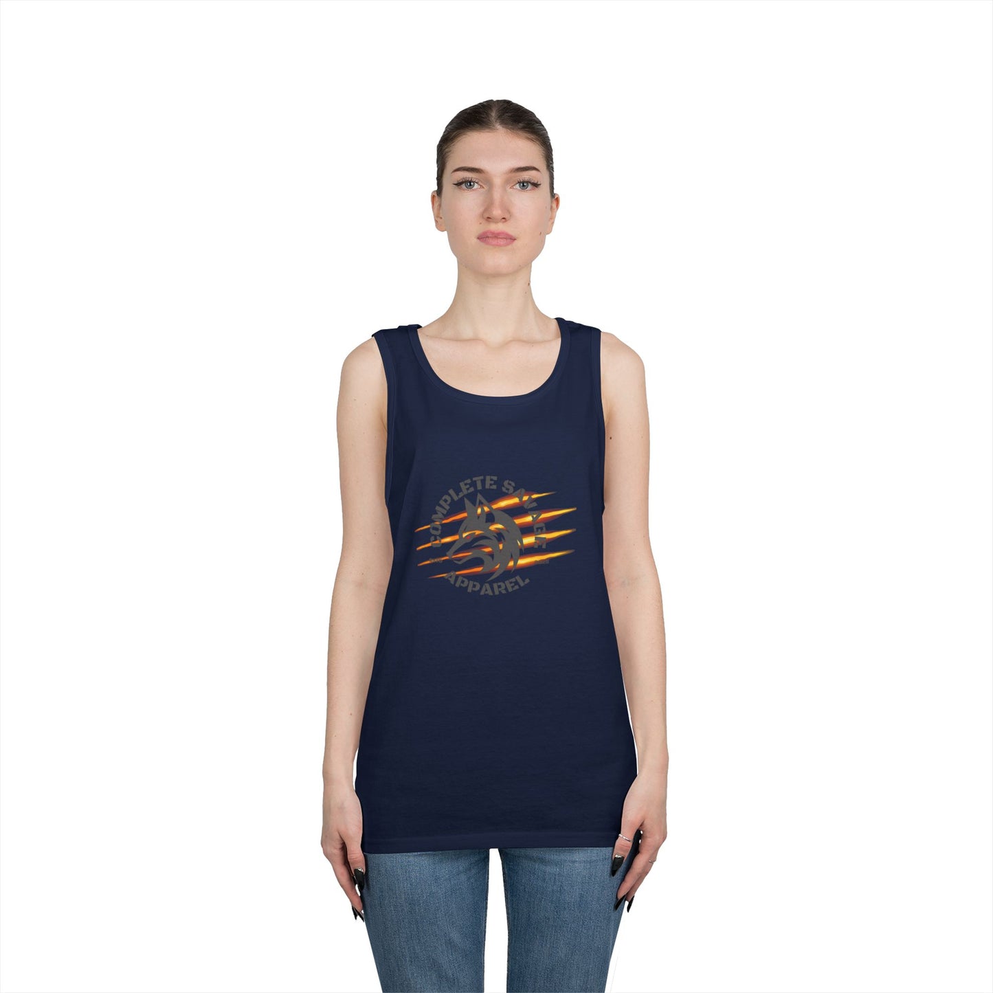 Big Logo Grey Tank Top