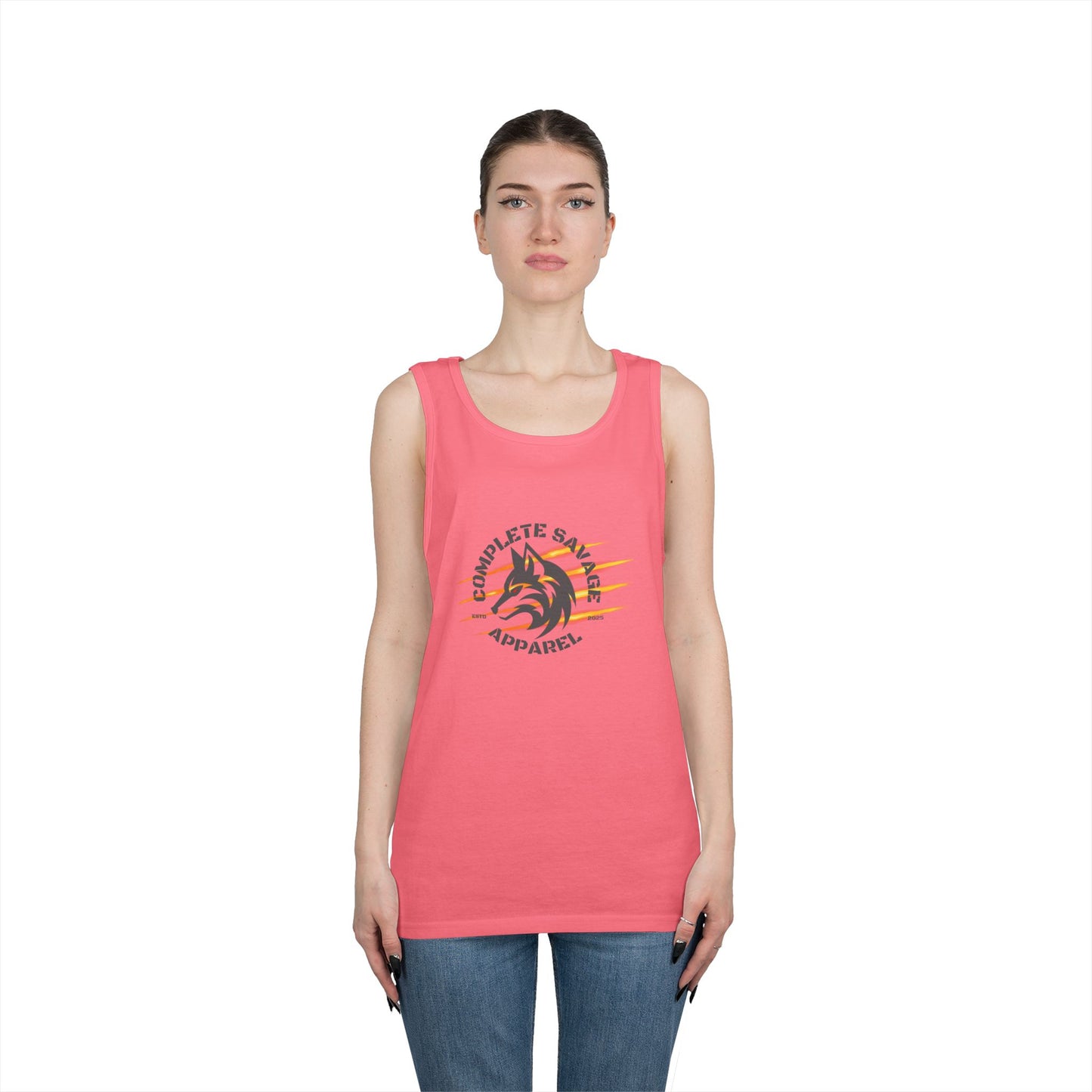 Big Logo Grey Tank Top
