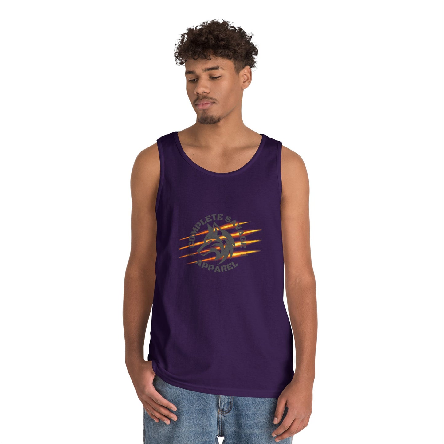 Big Logo Grey Tank Top