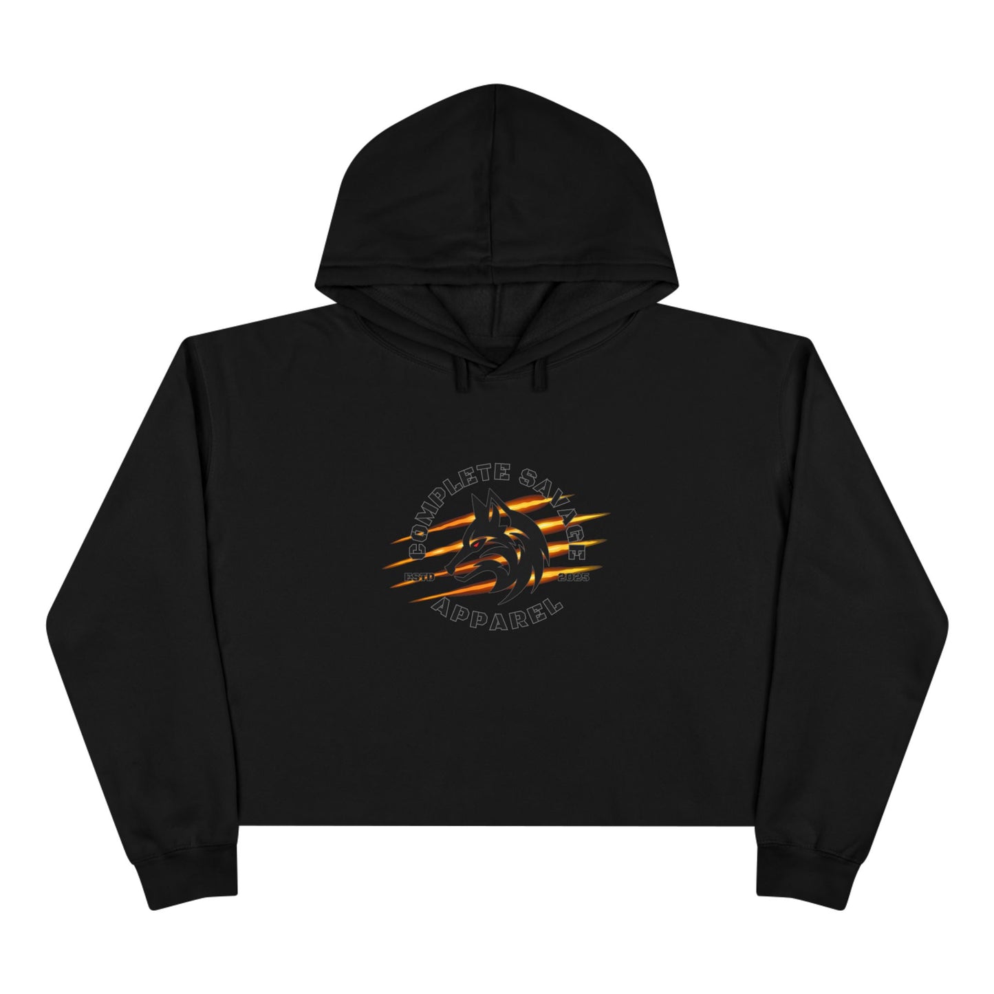 Big Logo Crop Hoodie