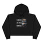 Coward Weak or WinnerCrop Hoodie